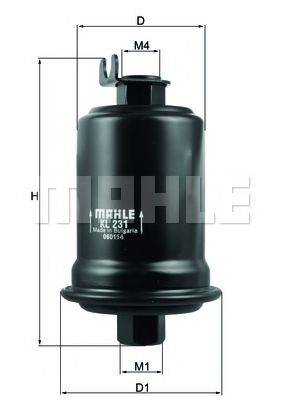 MAHLE ORIGINAL KL231 Паливний фільтр