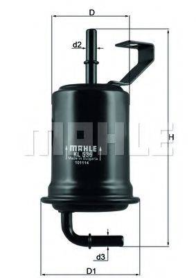 MAHLE ORIGINAL KL536 Паливний фільтр