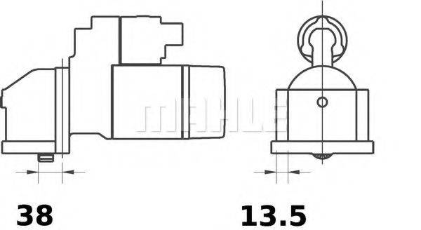 MAHLE ORIGINAL MS422 Стартер