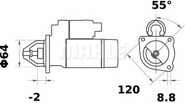 MAHLE ORIGINAL MS344 Стартер