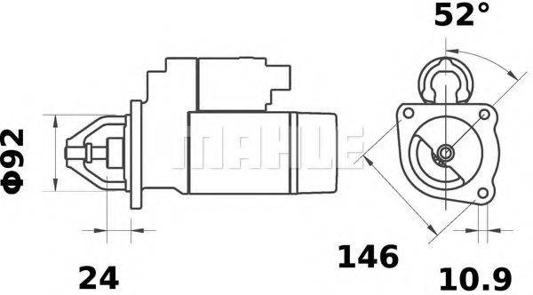 MAHLE ORIGINAL MS291 Стартер