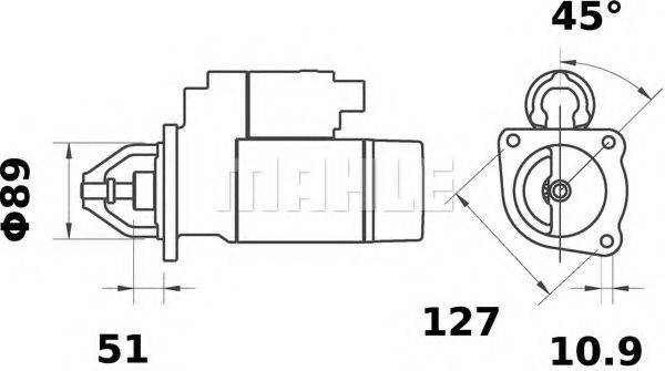 MAHLE ORIGINAL MS269 Стартер