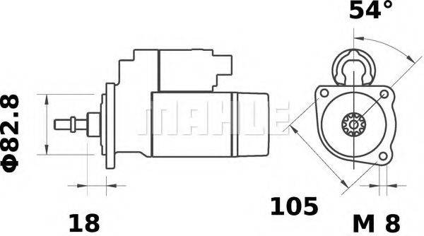 MAHLE ORIGINAL MS188 Стартер