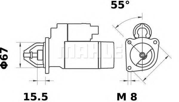 MAHLE ORIGINAL MS181 Стартер