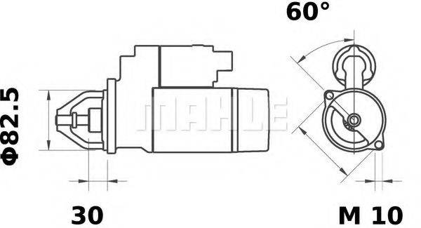 MAHLE ORIGINAL MS127 Стартер