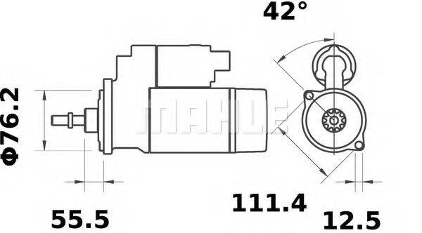 MAHLE ORIGINAL MS81 Стартер