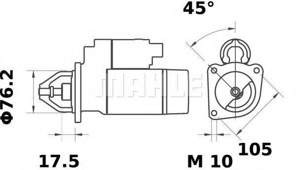 MAHLE ORIGINAL MS56 Стартер