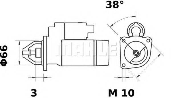 MAHLE ORIGINAL MS8 Стартер