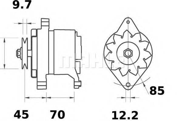 MAHLE ORIGINAL MG520 Генератор