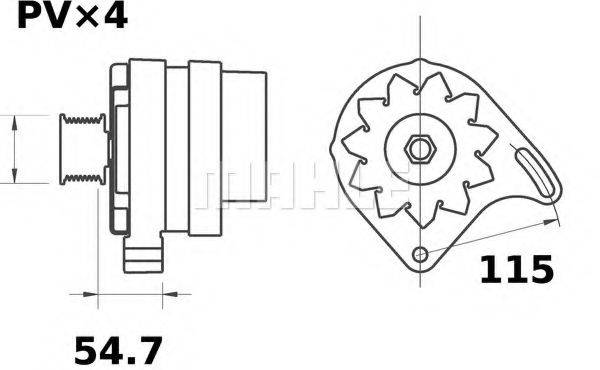 MAHLE ORIGINAL MG360 Генератор