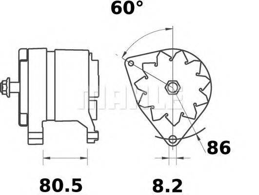 MAHLE ORIGINAL MG212 Генератор