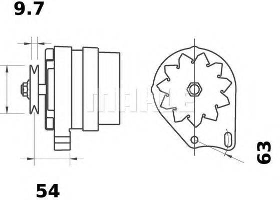 MAHLE ORIGINAL MG112 Генератор