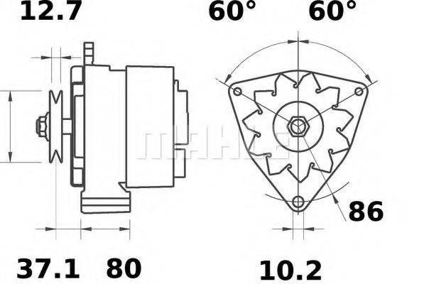 MAHLE ORIGINAL MG20 Генератор