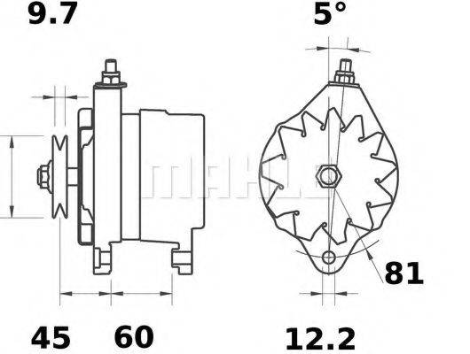 MAHLE ORIGINAL MG16 Генератор