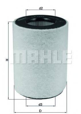 MAHLE ORIGINAL LX1792 Повітряний фільтр