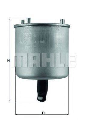 MAHLE ORIGINAL KL788 Паливний фільтр