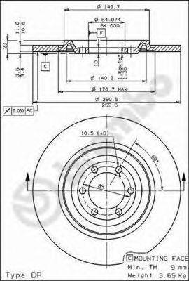 BRECO BS7190 гальмівний диск