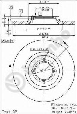 BRECO BS7303 гальмівний диск