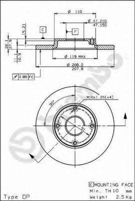 BRECO BS7494 гальмівний диск