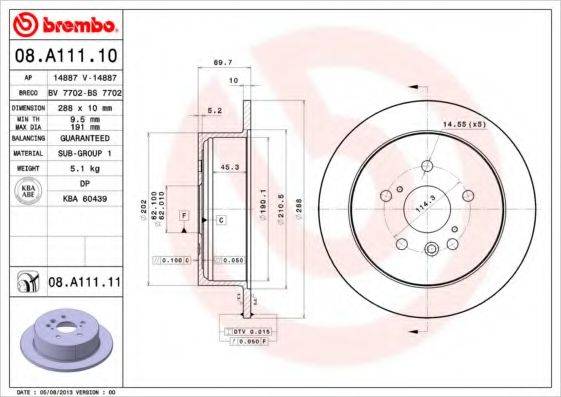 BRECO BS7702 гальмівний диск