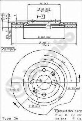 BRECO BS8020 гальмівний диск