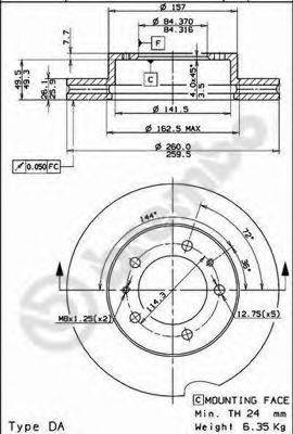 BRECO BS8172 гальмівний диск