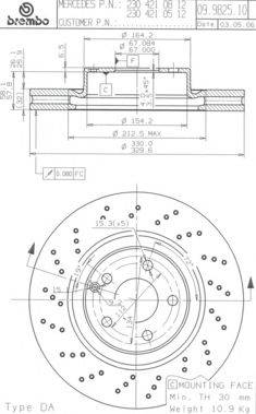 BRECO BS8594 гальмівний диск