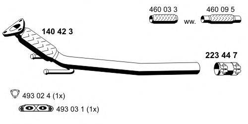 ERNST 140423 Труба вихлопного газу