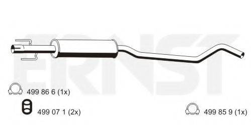 ERNST 012225 Середній глушник вихлопних газів