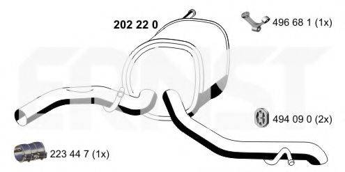 ERNST 202220 Глушник вихлопних газів кінцевий