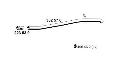 ERNST 332576 Труба вихлопного газу