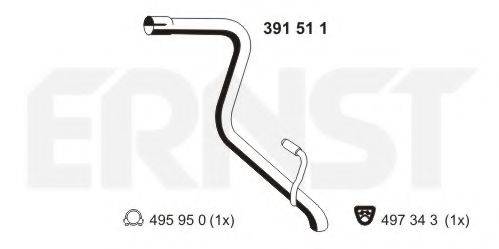 ERNST 391511 Труба вихлопного газу