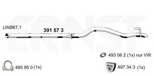 ERNST 391573 Труба вихлопного газу