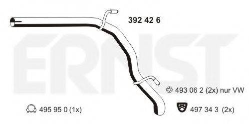 ERNST 392426 Труба вихлопного газу