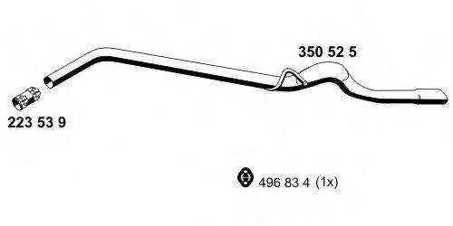 ERNST 350525 Труба вихлопного газу