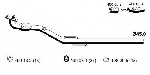 ERNST 043434 Труба вихлопного газу