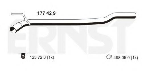 ERNST 177429 Ремонтна трубка, каталізатор