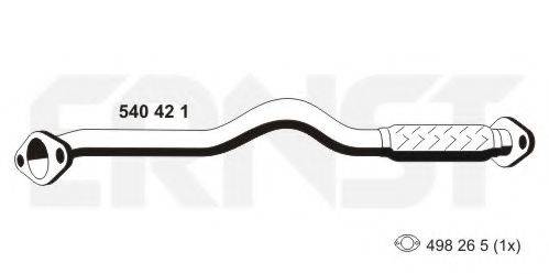 ERNST 540421 Труба вихлопного газу