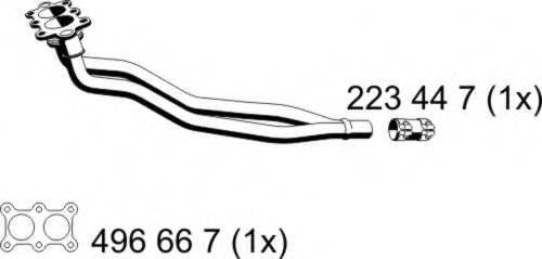 ERNST 132404 Труба вихлопного газу
