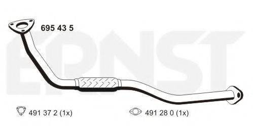 ERNST 695435 Труба вихлопного газу