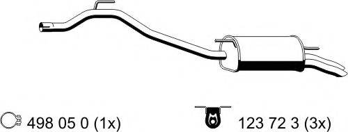 ERNST 176286 Глушник вихлопних газів кінцевий