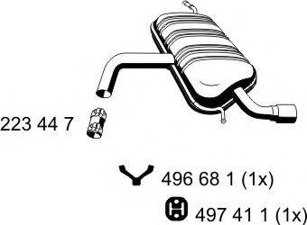ERNST 202121 Глушник вихлопних газів кінцевий