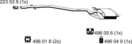 ERNST 250146 Глушник вихлопних газів кінцевий