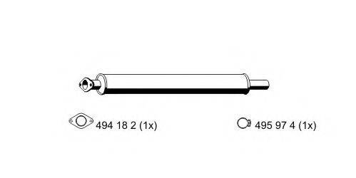 ERNST 313124 Передглушувач вихлопних газів