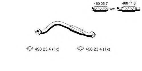 ERNST 341509 Труба вихлопного газу