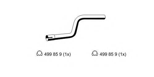 ERNST 344531 Труба вихлопного газу