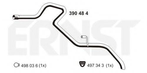 ERNST 390484 Труба вихлопного газу
