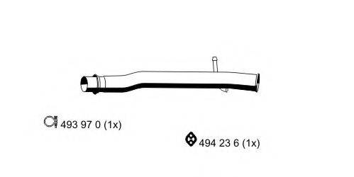 ERNST 331531 Труба вихлопного газу