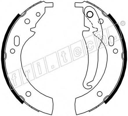 FRI.TECH. 1019016 Комплект гальмівних колодок