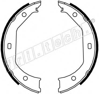 FRI.TECH. 1019027 Комплект гальмівних колодок, стоянкова гальмівна система